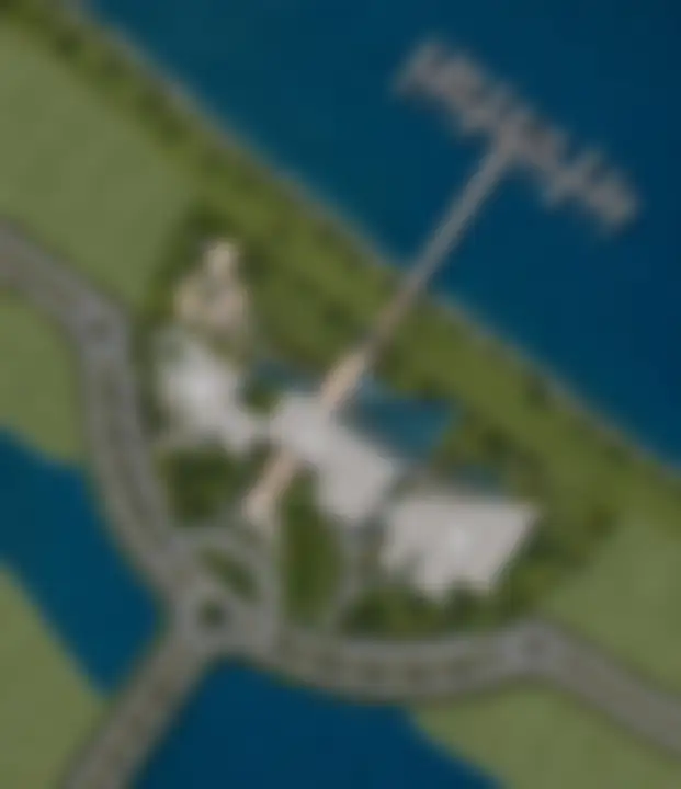 Ilustração borrada do clube e da marina do AVA Residences, enviada a quem se cadastra